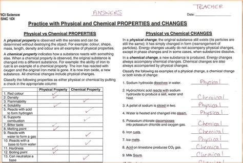 Answer Key Creation for Chemistry 201